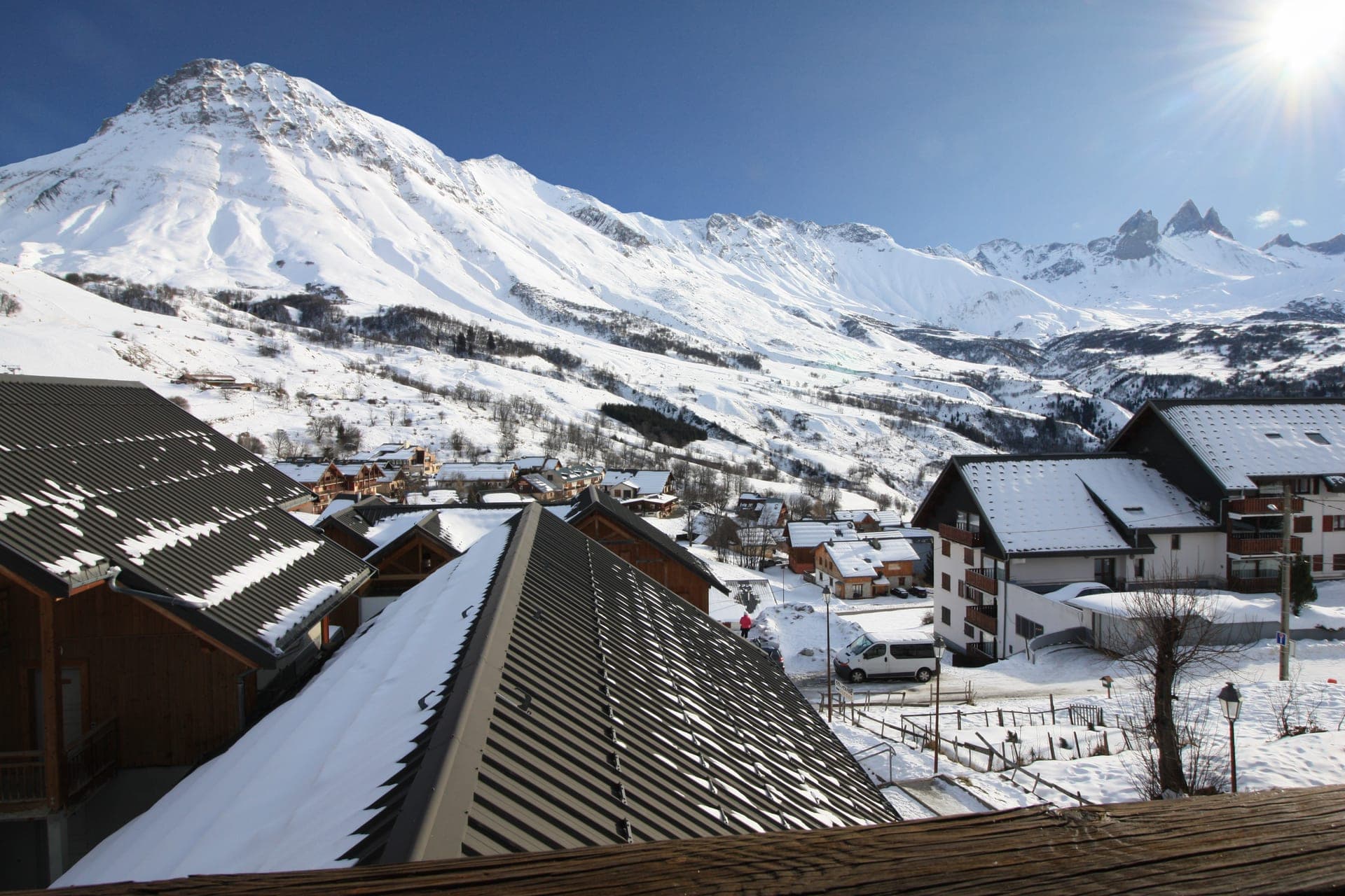 Vue panoramique depuis le balcon